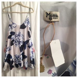 NWT Mumu Circus dress - Bouquet Blue